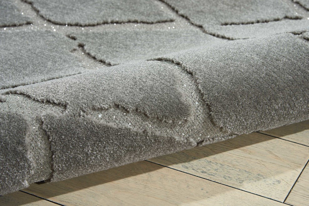 Michael Amini Gleam MA601 Area Rug, Grey, 7'10" x 10'6"