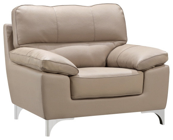 37" Beige Classy Chair
