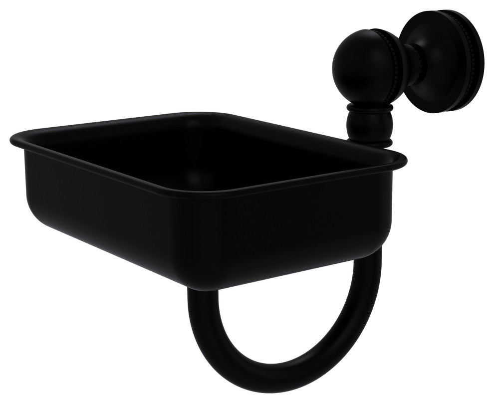 Mambo Wall Mounted Soap Dish, Matte Black