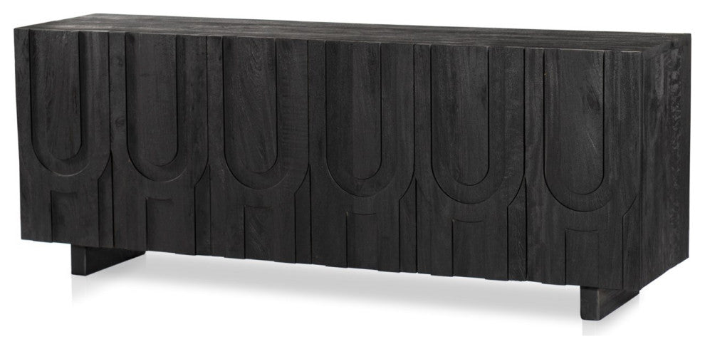 Rivka Media Console-Dark Totem
