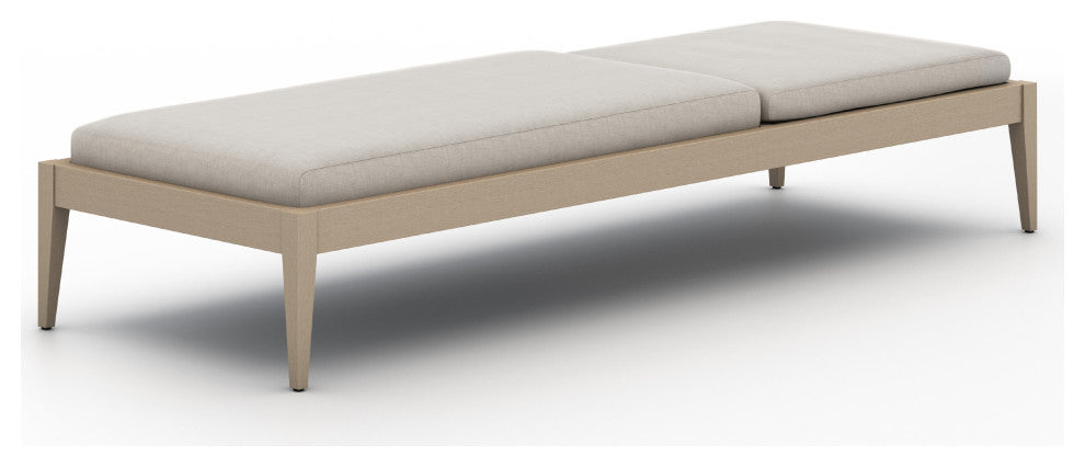 Sherwood Outdoor Chaise Lounge-Bwn/Stone