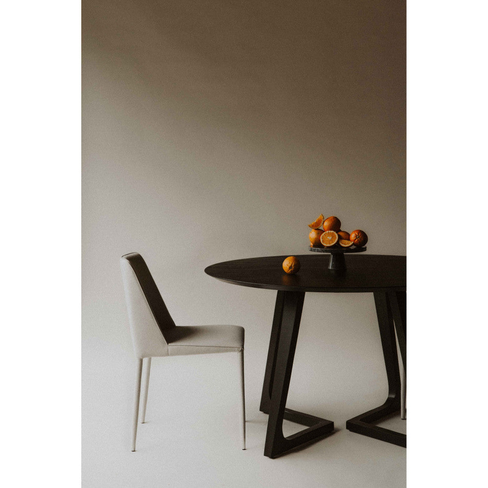 First of A Kind Nora Fabric Dining Chair Light Gray