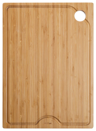 16.75" x 12" Solid Bamboo Cutting Board for Kitchen Workstation