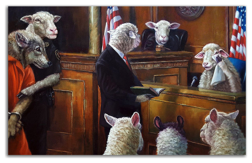 "Eyewitness" by Lucia Heffernan, Print on Canvas, 24"x15"