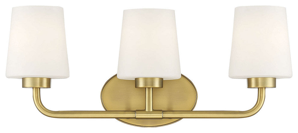 Capra, Warm Brass, 3-Light Bath