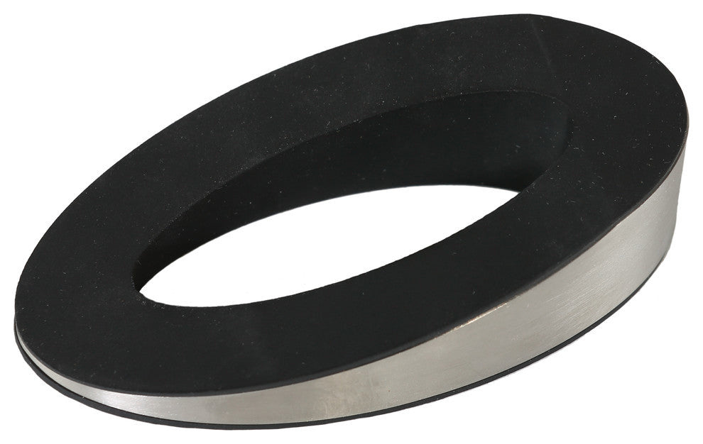 Dax Contemporary Rubber Door Wedge Stopper, Stainless Steel