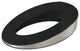 Dax Contemporary Rubber Door Wedge Stopper, Stainless Steel