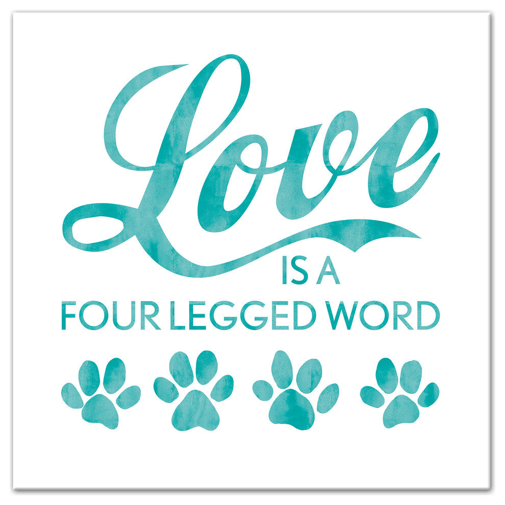 Designs Direct Four Legged Love 20x20 Canvas Wall Art