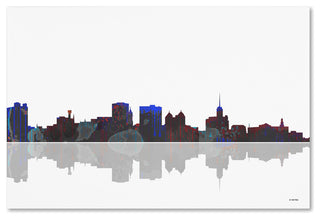 'Buffalo, New York Skyline' Canvas Art by Marlene Watson