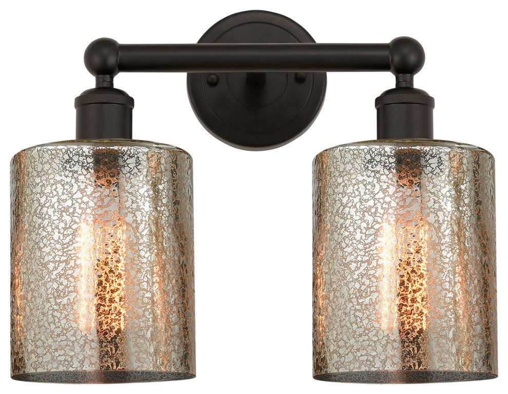 Innovations 616-2W-OB-G116 2 Light Bath Vanity Light, Oil Rubbed Bronze