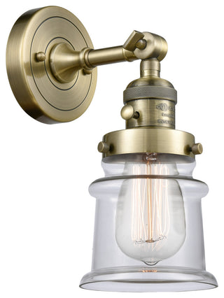 INNOVATIONS LIGHTING 203SW-AB-G182S Small Canton 1 Light Sconce