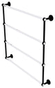 Clearview 4 Tier 36" Ladder Towel Bar with Dotted Accents, Matte Black