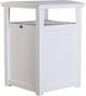 Poly Commercial Grade Trash Can, White