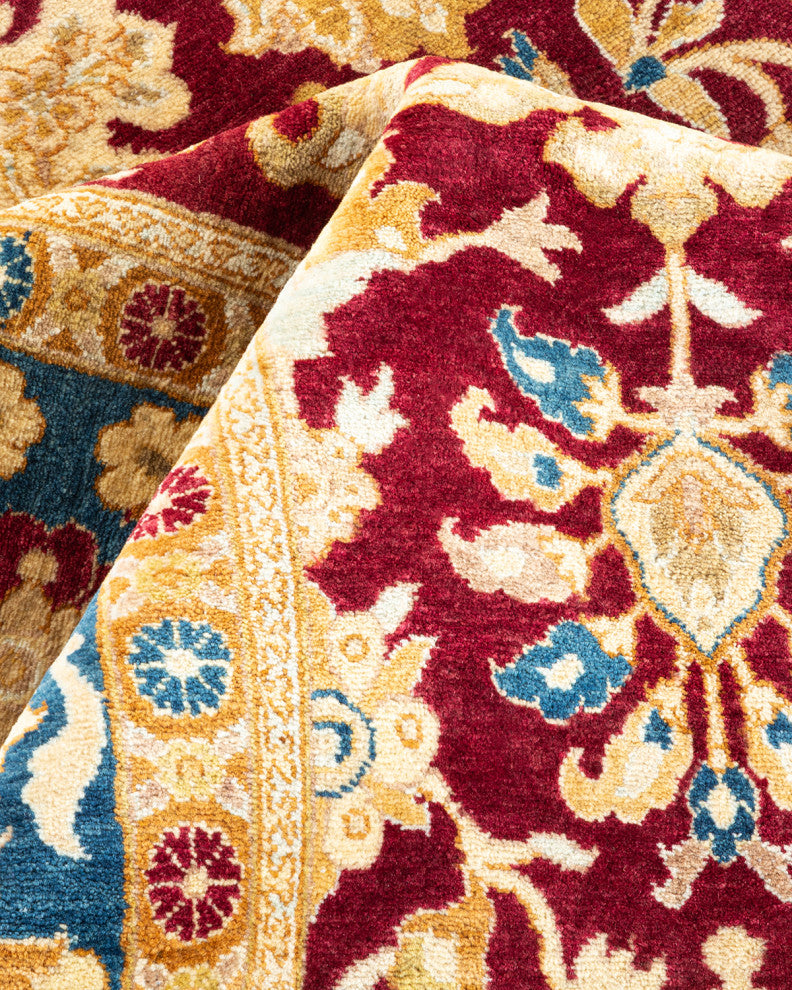 Valentina, One-of-a-Kind Hand-Knotted Area Rug Red, 6'2"x8'10"