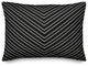 Black Chevron 14x20 Lumbar Pillow