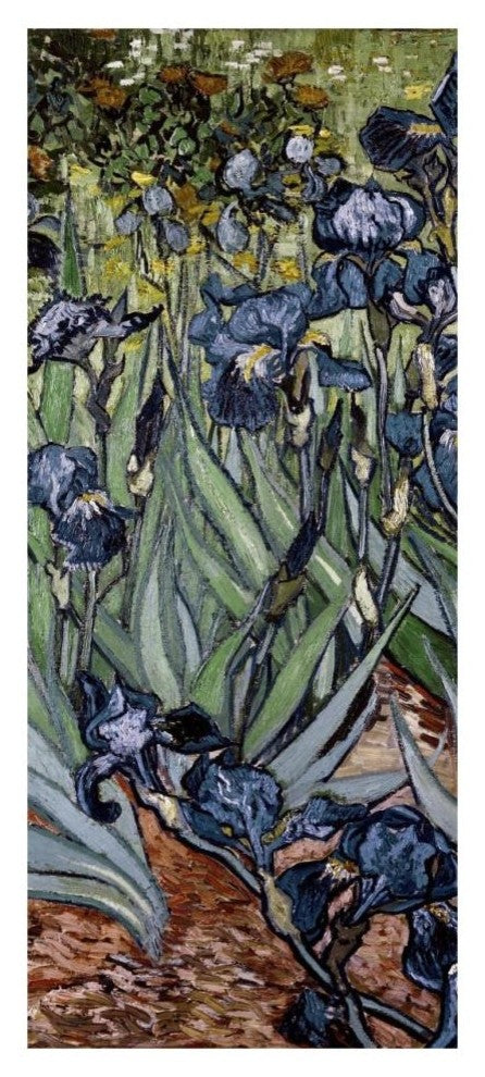 "Irises (center)" Digital Paper Print by Vincent van Gogh, 15"x32"