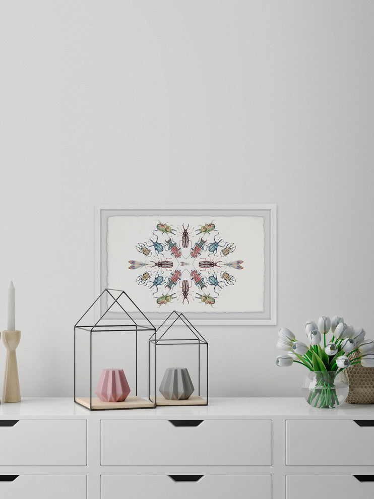 "Bug Dance" Framed Painting Print, 18"x12"