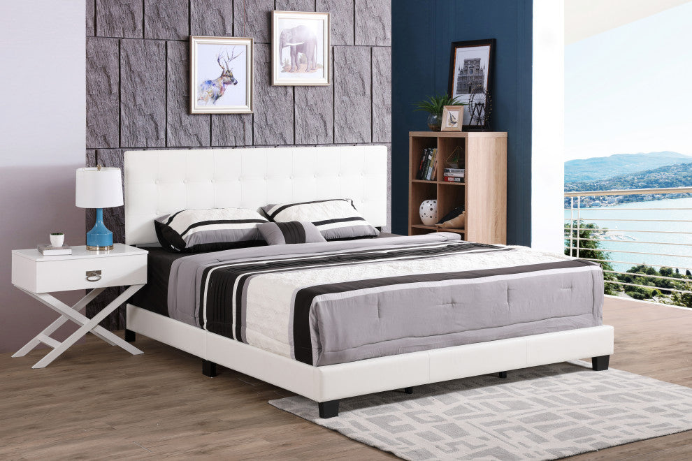 Caldwell Bed, White, King