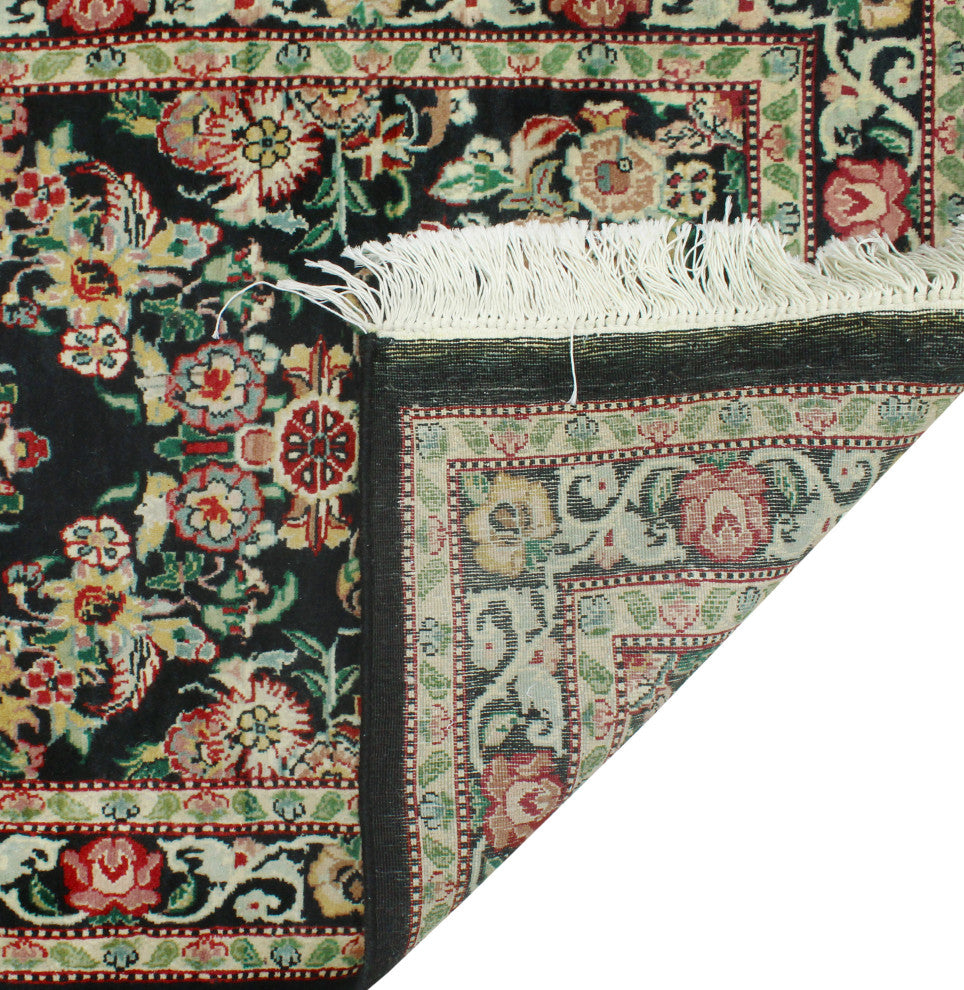 Pak-Persian Eloy Black/Ivory Runner, 2'4x7'10