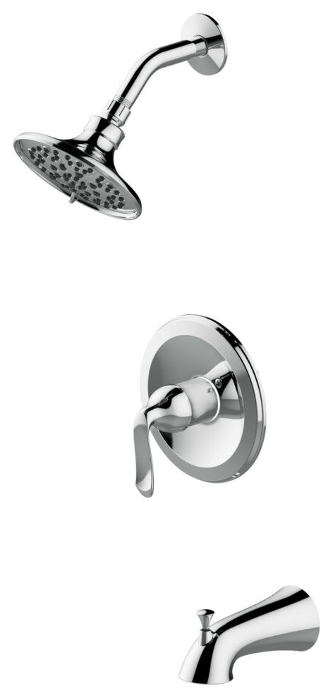 Jacuzzi PV42 Piccolo Tub and Shower Trim Package - Chrome
