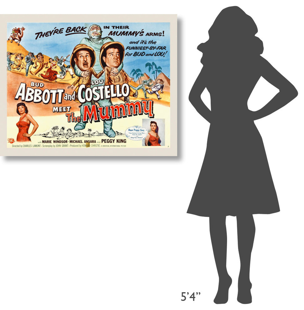 "Abbott & Costello - Meet The Mummy" Canvas by Hollywood Photo Archive, 40x32"