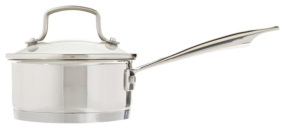 Professional Stainless Saucepan With Cover, 1-Quart