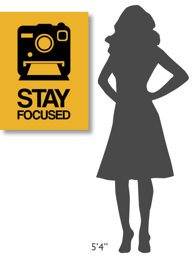 "Stay Focused Polaroid Camera Poster 2" Fine Art Print