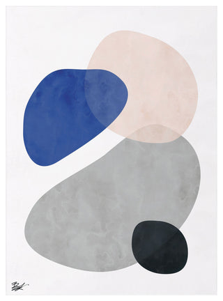 Stone I Abstract Art Area Rug, 7.5'x10.3'