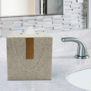 nu steel Stone Finish Boutique Tissue Holder