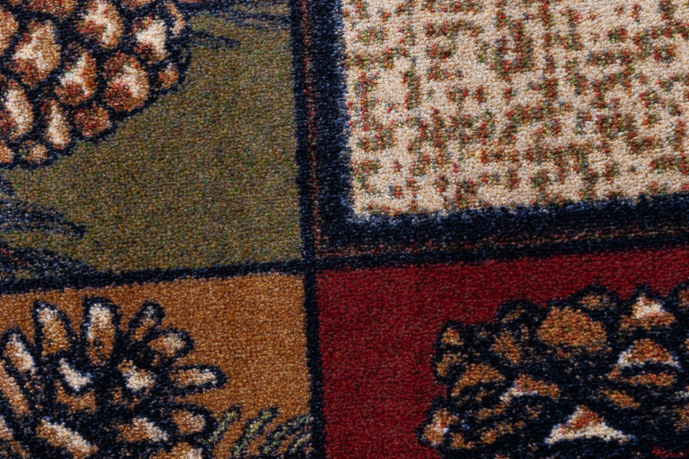 Kindred Cones OKA Rustic Area Rug , 3'10"x5'4"