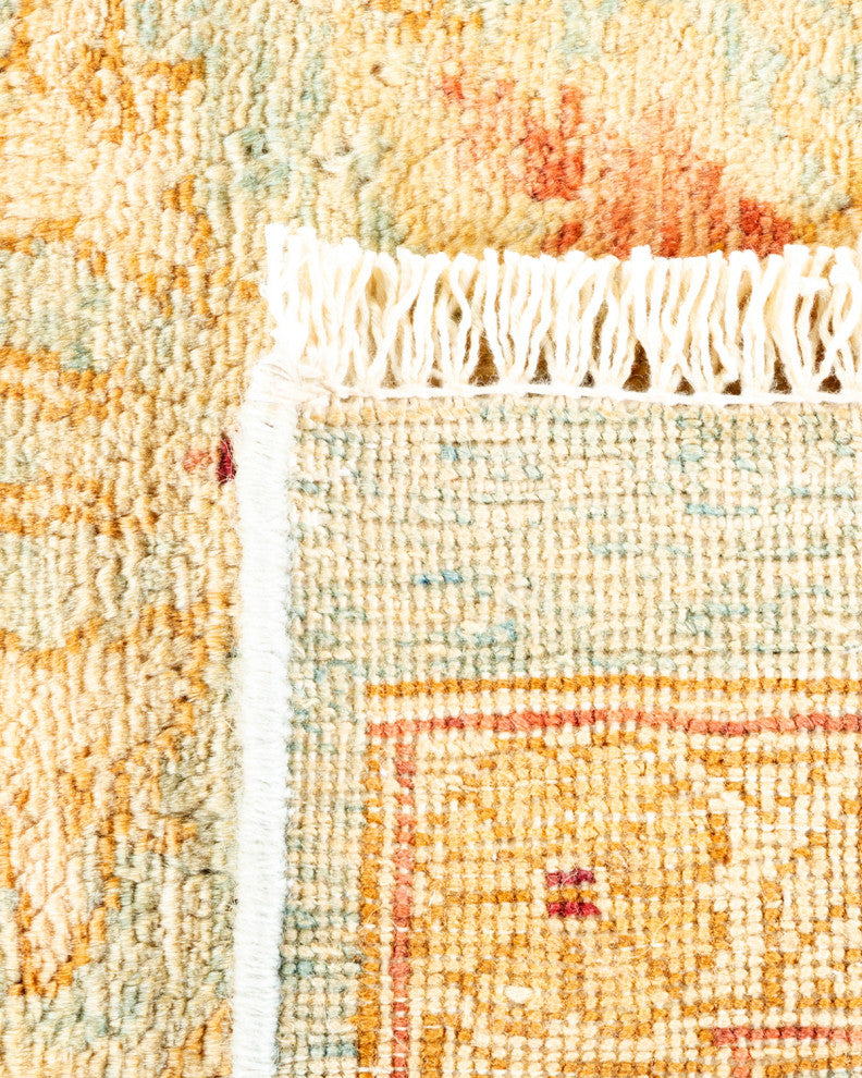 Eclectic, One-of-a-Kind Hand-Knotted Area Rug Light Blue, 8' 10" x 11' 5"
