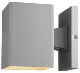 Pohl Small 1-Light Outdoor Wall Lantern, Painted Brushed Nickel