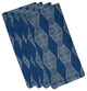 Pyramid Stripe, Print Napkin, Set of 4, Blue