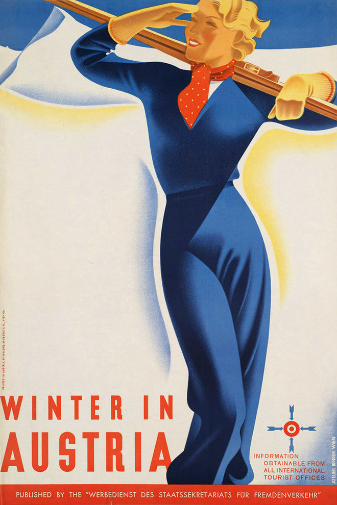 "Austria Winter" Painting Print on Wrapped Canvas, 20"x30"