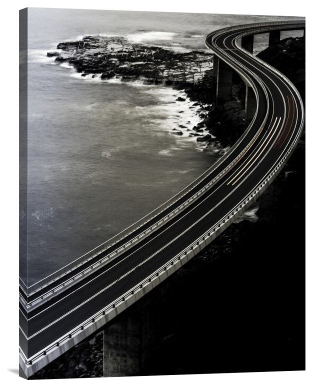 "Red One Goes Faster." Stretched Canvas Giclee by Andrzej Krawczyk, 18"x24"
