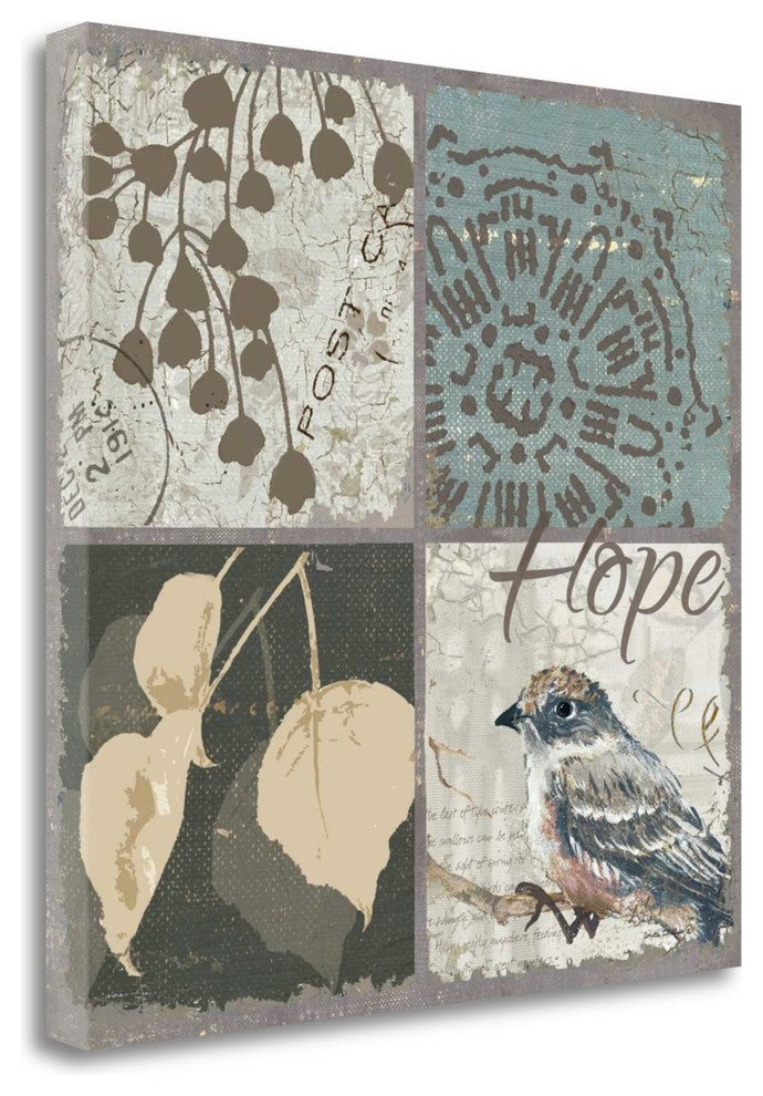 "Bird 4 Patch IV" By Anita Phillips, Giclee Print on Gallery Wrap Canvas