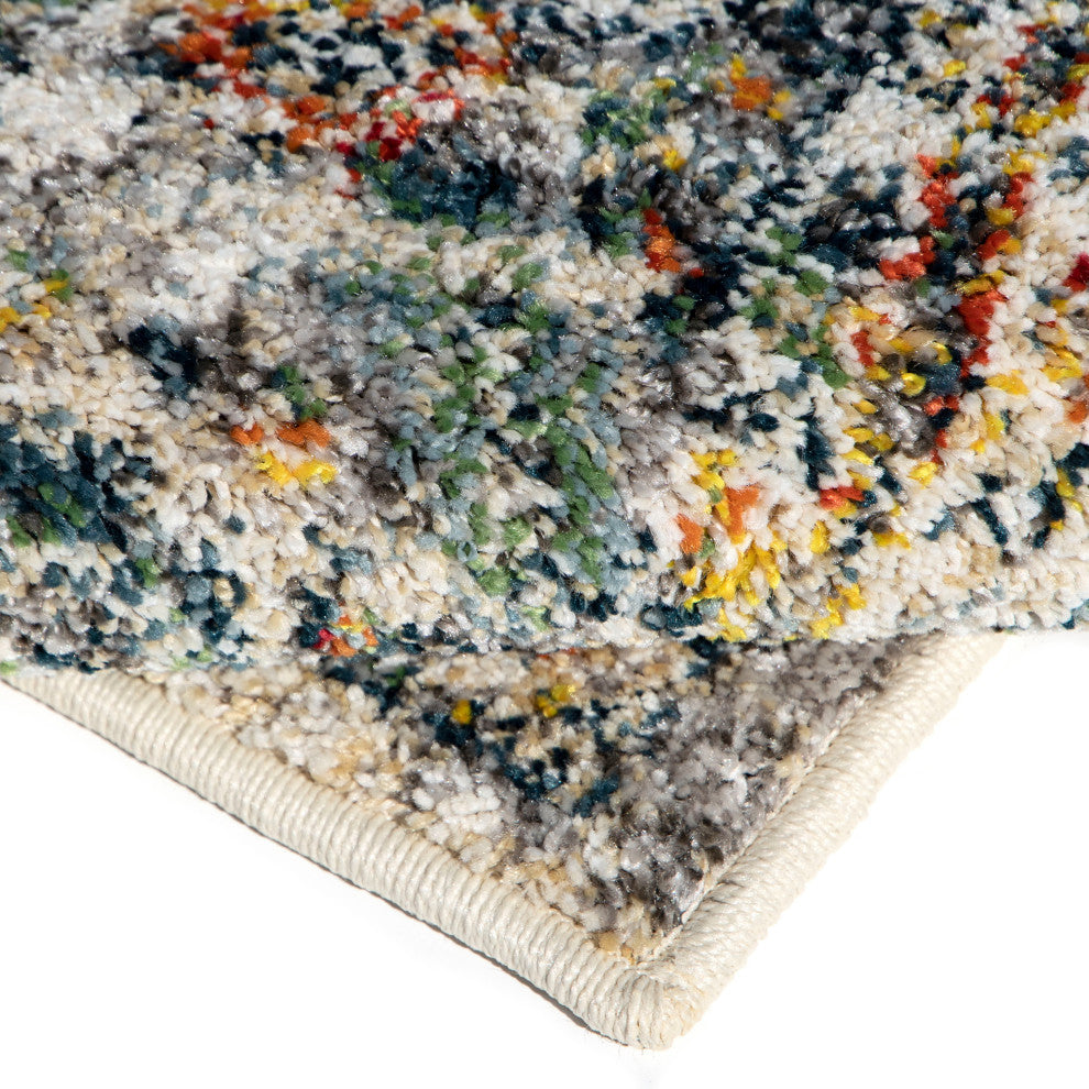 Orian Gemstone Coulter Distressed Grey Area Rug 7'10" x 10'10"