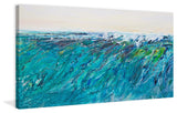 "Wave 7" Painting Print on Wrapped Canvas, 45"x22.5"