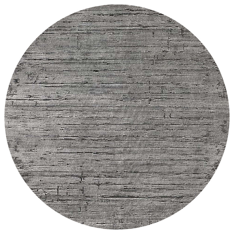 Ahgly Company Indoor Round Mid-Century Modern Area Rugs, 8' Round