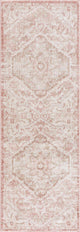 Hauteloom Leonora Area Rug, Pale Pink/Plum/Peach, 2'7"x10'