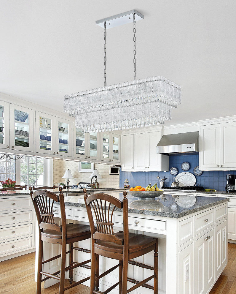 Home Living 37" Chandelier, Chrome
