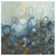 "Blue and Bronze Dots VII" Digital Paper Print by Danhui Nai, 26"x26"