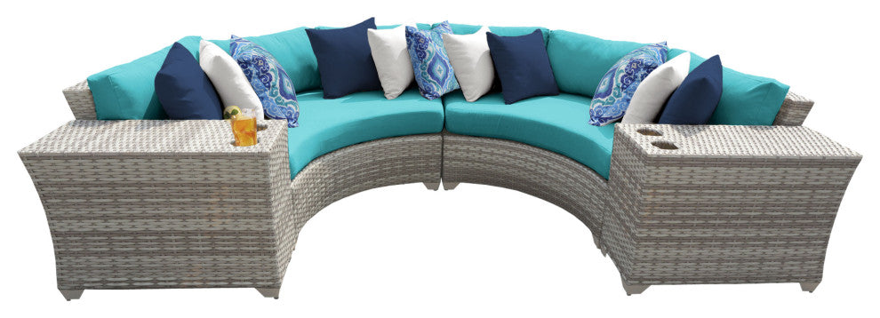 Fairmont 4 Piece Outdoor Wicker Patio Furniture Set 04c