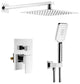 Cube Pressure 2-Function Shower System, Rough-In Valve, Chrome