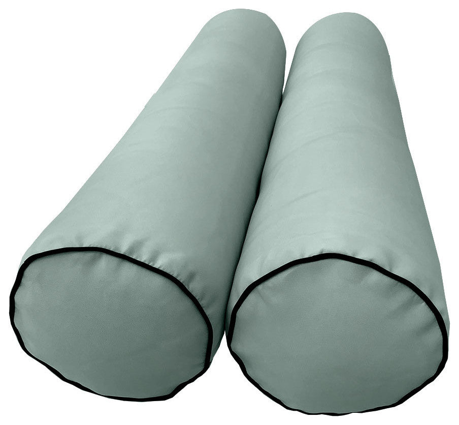 Style5 Queen Contrast Pipe Outdoor Mattress Bolster SlipCover COMPLETE SET AD002