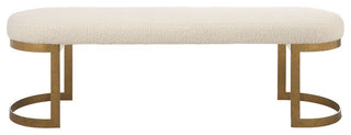 Infinity Bench, gold finish