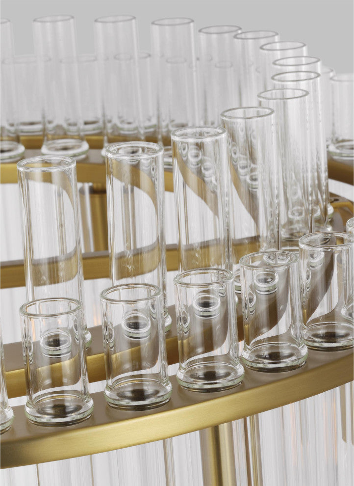 Beckett Medium Chandelier, Burnished Brass