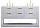 Elegant VF19260DGR 60"Single Bathroom Vanity, Gray
