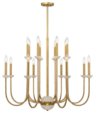Oakhurst 16-Light Chandelier, Antique Gold