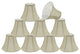 30039-9 Small Bell  Chandelier Clip On Lamp Shade Beige 3"x6"x5"